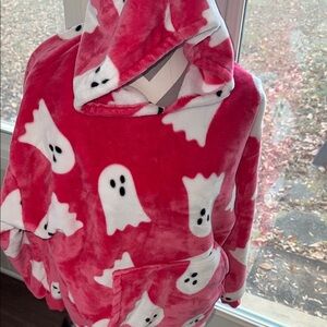 Kirklands Red and White Ghost Hoodie